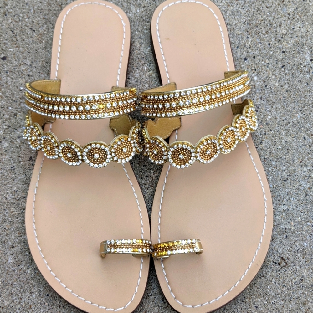 Jeweled Sandals sz 9